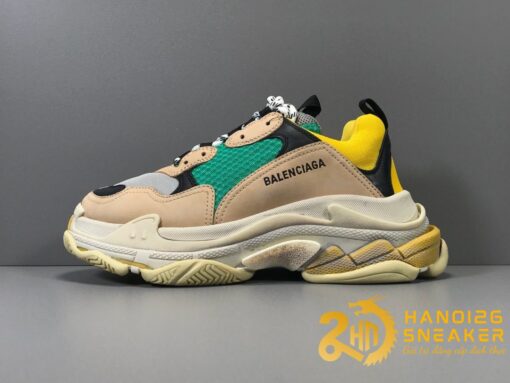 Balenciaga Triple S Like Auth PLUS+ Vàng Xanh