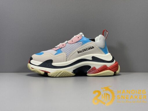 Balenciaga Triple S Xám Hồng Xanh Like Auth PLUS+ Cực Chất