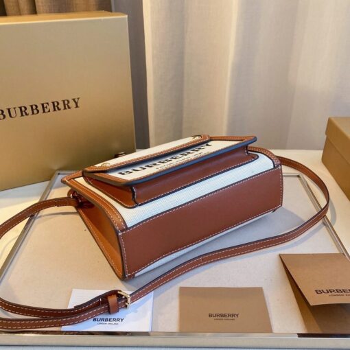 Burberry Mini Two-tone Canvas And Leather Pocket Bag | ? Hanoi26Sneaker