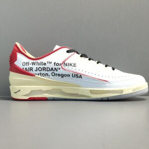 Off-White x Air Jordan 2 Retro Low SP＂White and Varsity Red＂