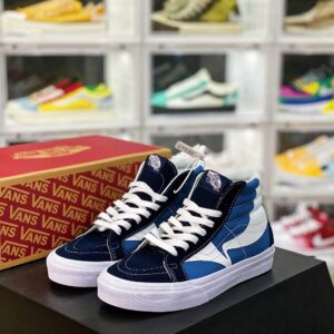 Giày Sneaker Vans SK8 Hi New Oblique Hook High Top Blue White