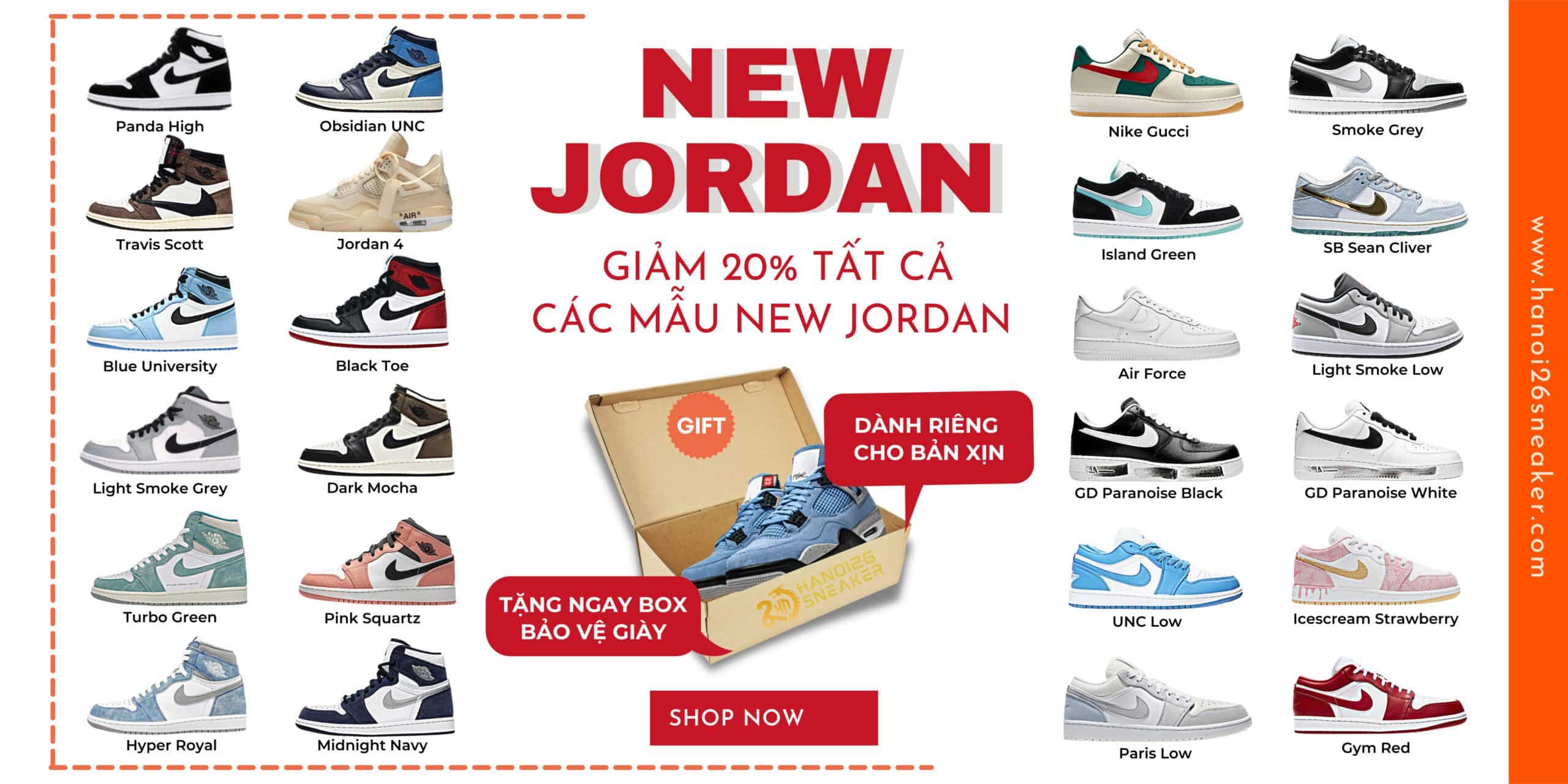 Sale Off 20% Giày Jordan