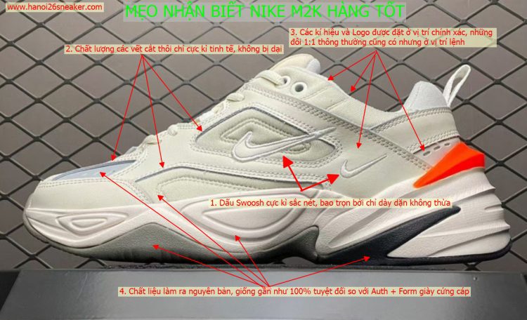Cách nhận biết giày nike m2k tekno hàng chuẩn