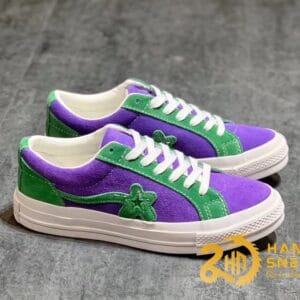 Sneakers CONVERSE X GOLF LE FLEUR Cao Cấp Tím Xanh