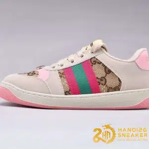 Giày Sneaker Gucci Screener Distressed Pink