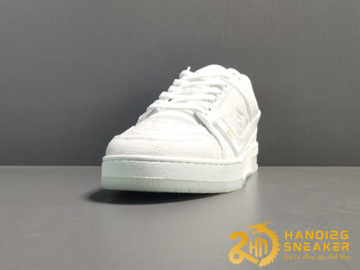 GIÀY LV TRAINERS SNEAKER ALL WHITE LIKE AUTH (7)
