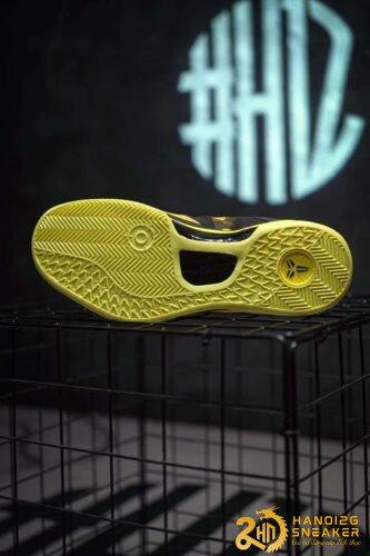 Giày Nike Zoom Kobe 8 VIII Sulfur Electric Black Yellow Silver Size 5 Youth (5)