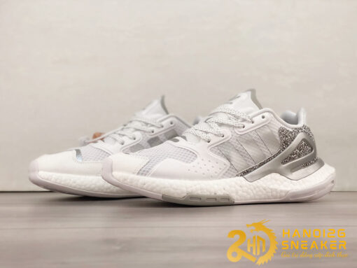 Giày Adidas Day Jogger Boost Core White Cloud Black Silver (8)