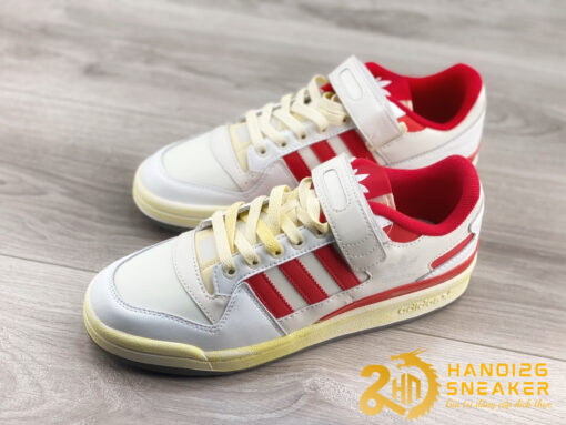 Giày Adidas Forum 84 Low AEC White Red Like Auth (6)