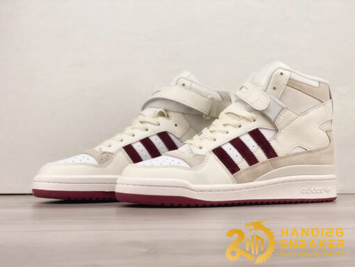 Giày Adidas Forum Hi Packer White Maroon (1)