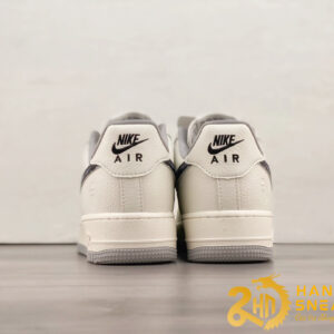 Giày Bape X Nike Air Force 1 07 Low White Light Grey Black (7)