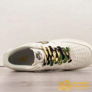 Giày Bape X Nike Air Force 1 07 Low White Black Camo (8)