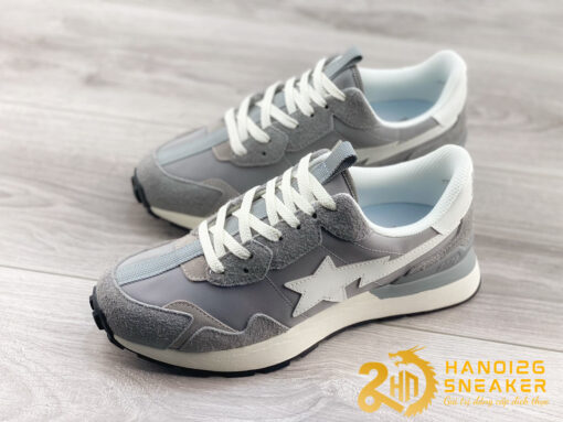 Giày Bape X Nike Air Force 1 A BATHING APE Grey Like Auth (3)