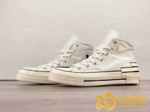 Giày Converse Chuck 70 Plus Hi Egret White Black (8)