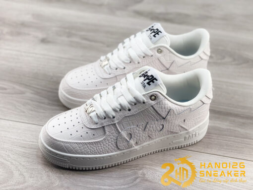 Giày Human Made Bape Sta Sk8 To Nigo White (7)