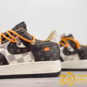 Giày NIKE AIR FORCE 1 LOW X LOUIS VUITTON BROWN Like Auth (2)