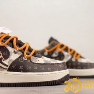 Giày NIKE AIR FORCE 1 LOW X LOUIS VUITTON BROWN Like Auth (3)
