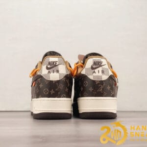 Giày NIKE AIR FORCE 1 LOW X LOUIS VUITTON BROWN Like Auth (6)