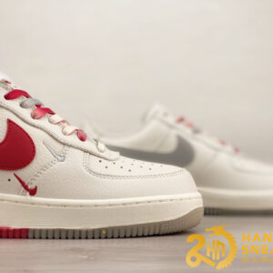 Giày Nike Air Force 1 07 Low Beige Grey Red (3)