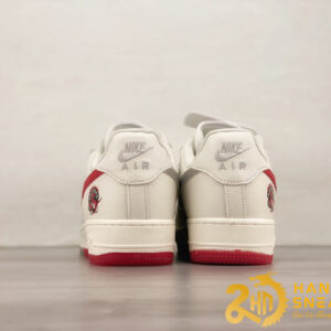 Giày Nike Air Force 1 07 Low Beige Grey Red (5)