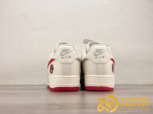 Giày Nike Air Force 1 07 Low Beige Grey Red (5)