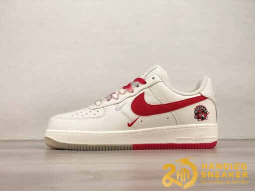 Giày Nike Air Force 1 07 Low Beige Grey Red