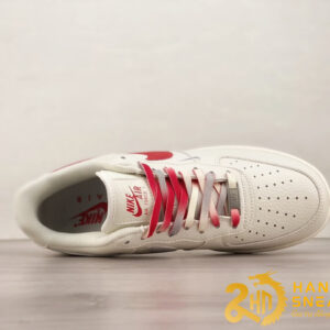 Giày Nike Air Force 1 07 Low Beige Grey Red (7)