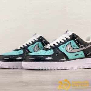 Giày Nike Air Force 1 07 Low Black Light Green Grey (1)