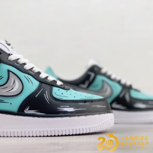 Giày Nike Air Force 1 07 Low Black Light Green Grey (2)