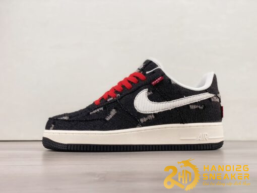 Giày Nike Air Force 1 07 Low Black Red LE5050 011