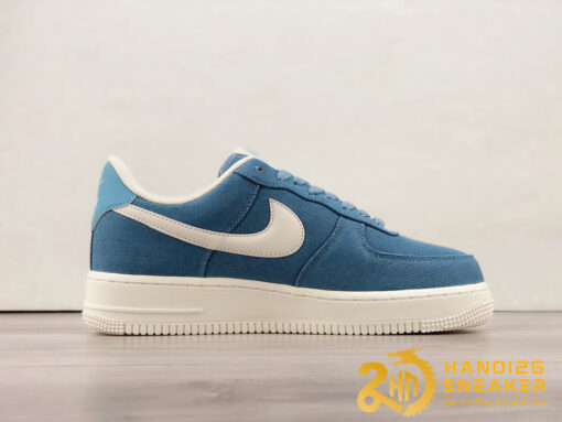 Giày Nike Air Force 1 07 Low Denim Blue Beige White (8)