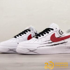 Giày Nike Air Force 1 07 Low GK White Red (6)