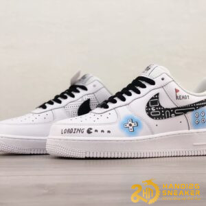 Giày Nike Air Force 1 07 Low Game OVer White Black (1)