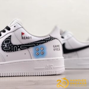 Giày Nike Air Force 1 07 Low Game OVer White Black (2)