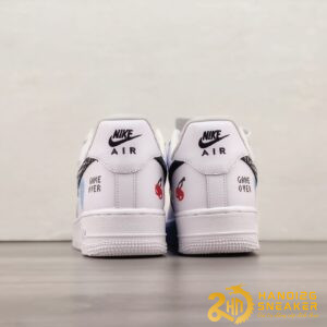 Giày Nike Air Force 1 07 Low Game OVer White Black (5)
