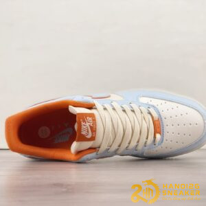 Giày Nike Air Force 1 07 Low Orange Light Blue White (3)