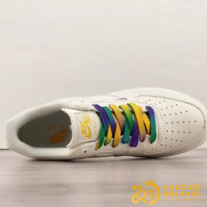 Giày Nike Air Force 1 07 Low Rice White Dark Purple Green (8)