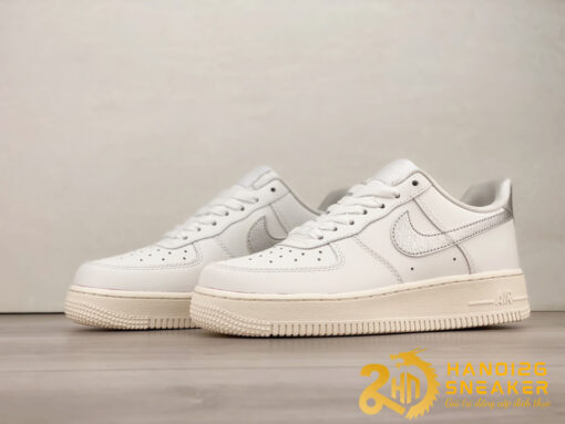 Giày Nike Air Force 1 07 Low Silver Swoosh Like Auth (1)