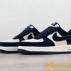 Giày Nike Air Force 1 07 Low Suede Black White (1)
