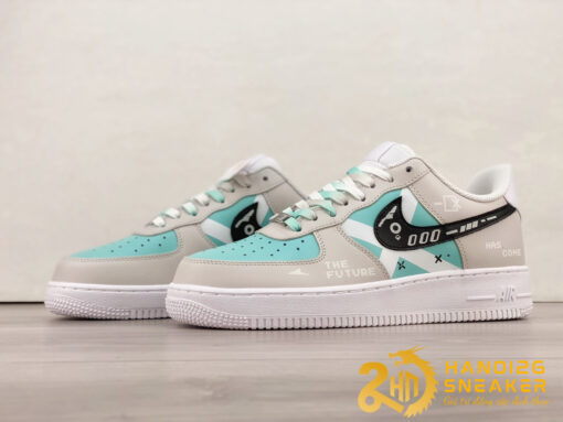 Giày Nike Air Force 1 07 Low The Future Has Come Grey Green (4)