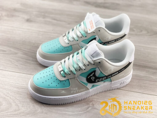 Giày Nike Air Force 1 07 Low The Future Has Come Grey Green (6)