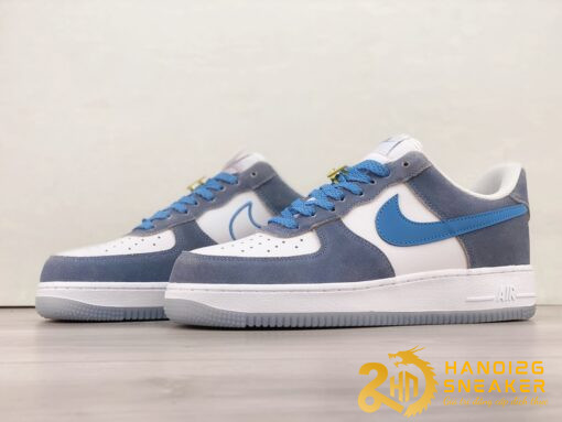 Giày Nike Air Force 1 07 Low White Grey Blue (1)