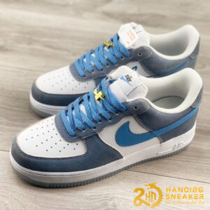 Giày Nike Air Force 1 07 Low White Grey Blue (3)
