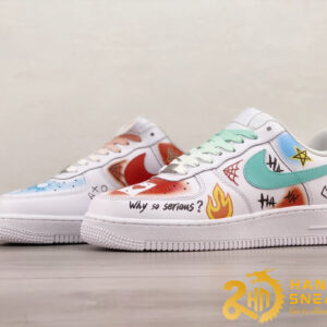 Giày Nike Air Force 1 07 Low Why So Serious White (8)