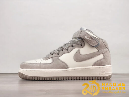 Giày Nike Air Force 1 07 Mid Beige Grey Cao Cấp
