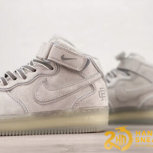 Giày Nike Air Force 1 07 Mid Grey Silver Reflective Cực Đẹp (2)