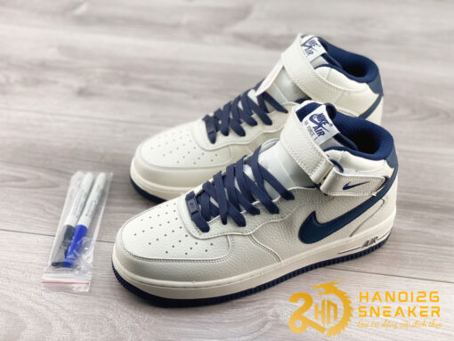 Giày Nike Air Force 1 07 Mid White Blue PA0920 508 (8)