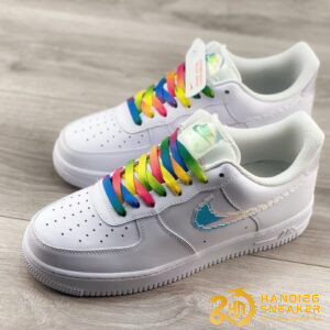 Giày Nike Air Force 1 Low Iridescent Pixel White (2)