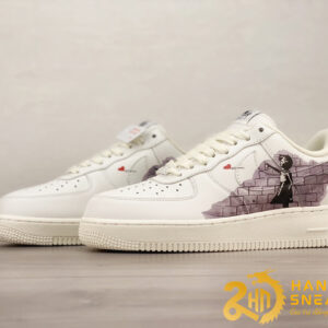 Giày Nike Air Force 1 Low Valentine'S Day White Black (1)