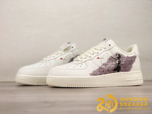Giày Nike Air Force 1 Low Valentine'S Day White Black (1)